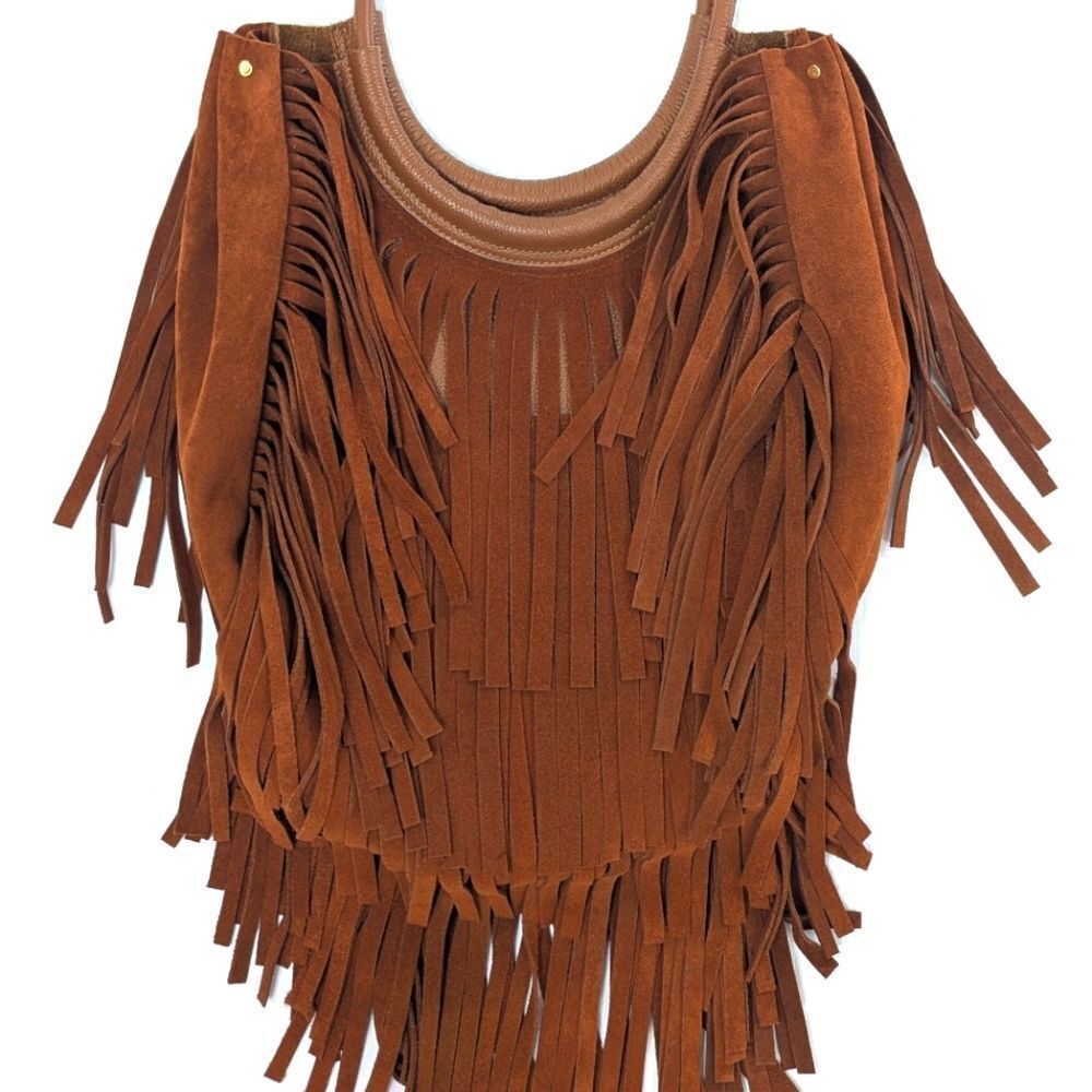 Handmade Leather Fringe Carry All